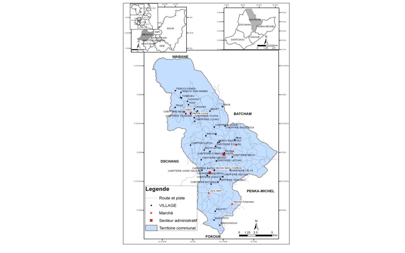 Carte de localisation de Nkong-Zem