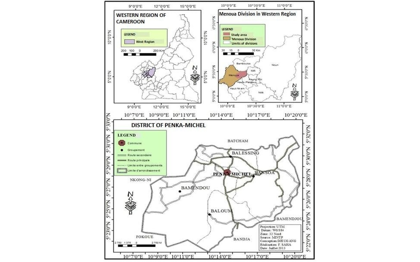 Carte de localisation de Penka-Michel